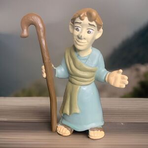 Blue Shepherd Figure For The Nativity Playset Tales Of Glory Manger Bible